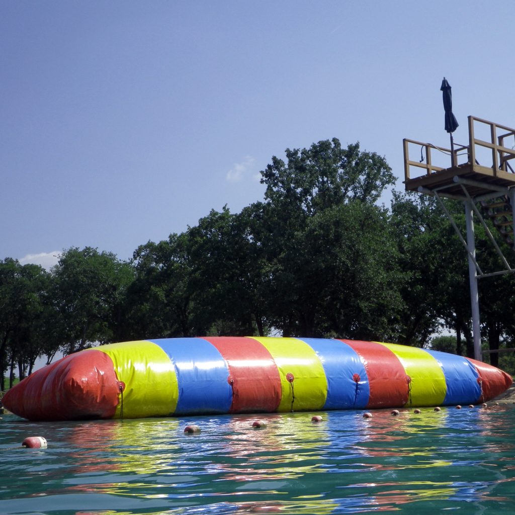 water trampoline with blob