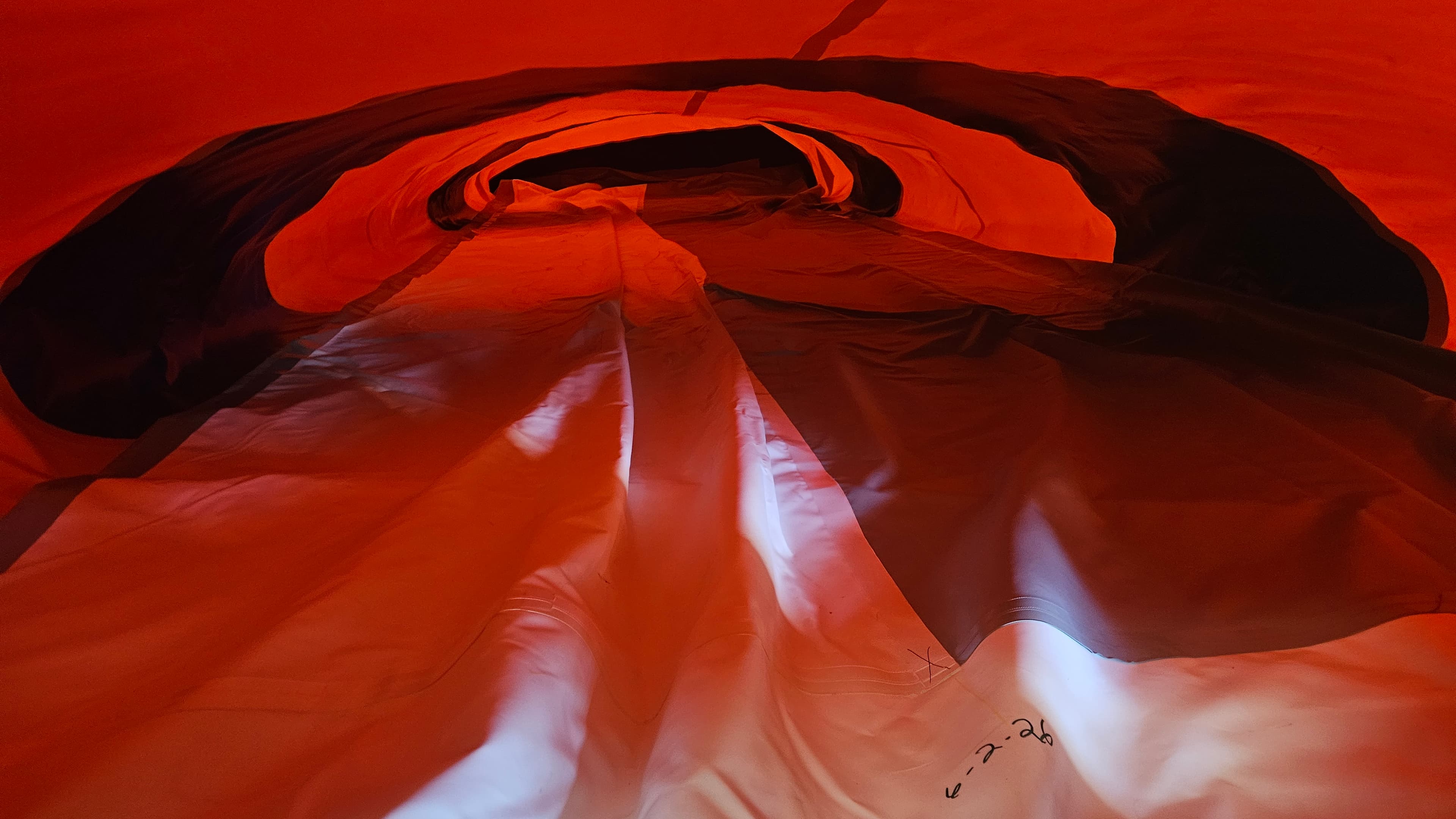 Finish with a full-length check during Water Blob bladder installation