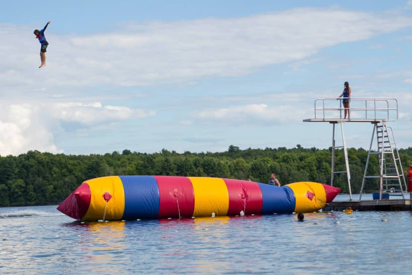 Tall bounce on Water Blob